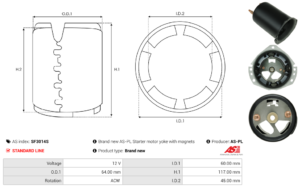 Carcasse de démarreur SF3014S