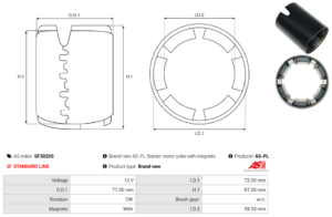 Carcasse de démarreur SF3020S