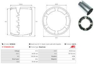Carcasse de démarreur SF3024S