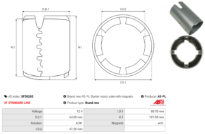 Carcasse de démarreur SF3026S