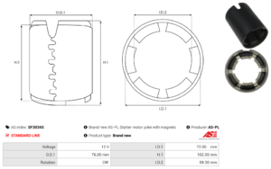 Carcasse de démarreur SF3034S